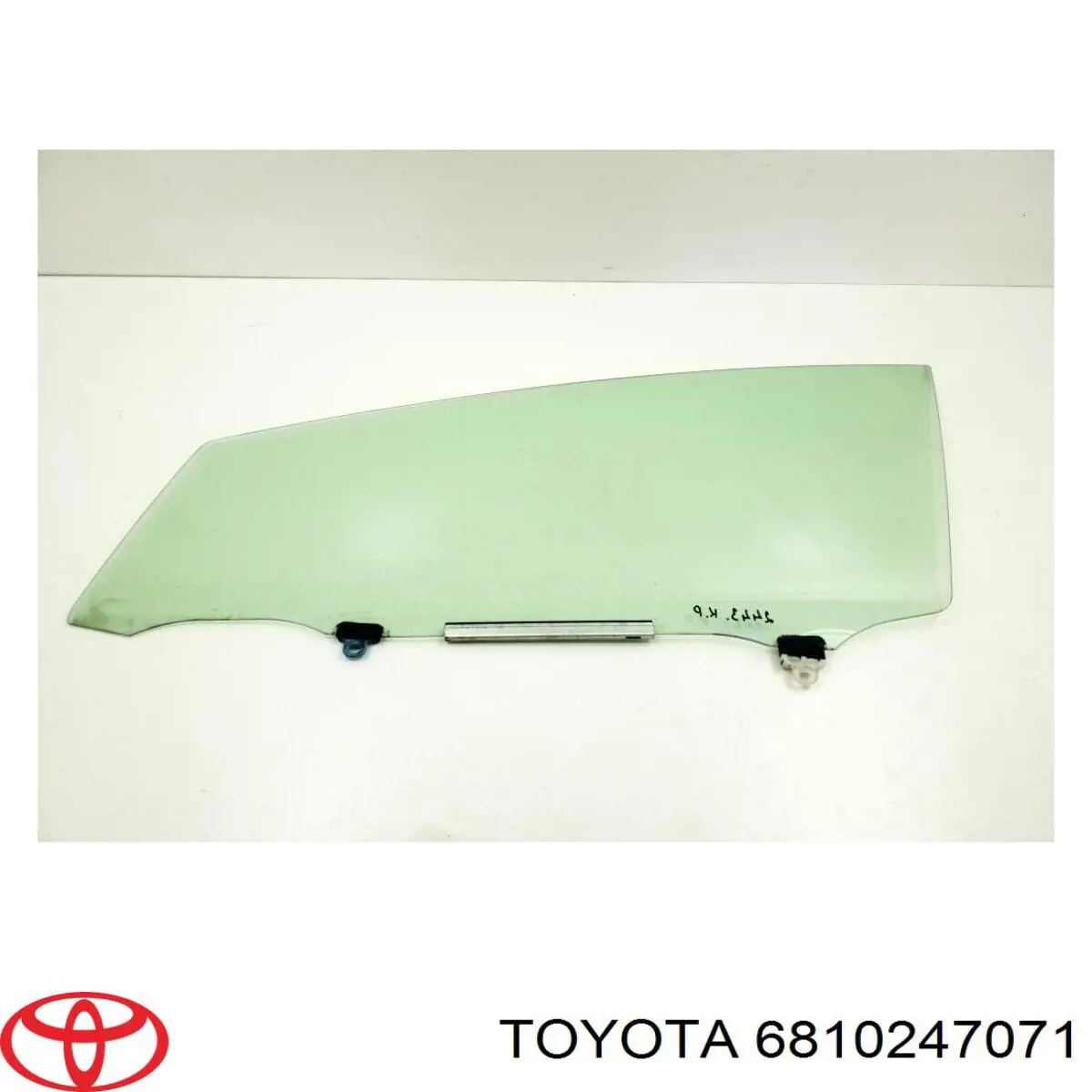 6810247072 Toyota Vidrio de puerta del conductor