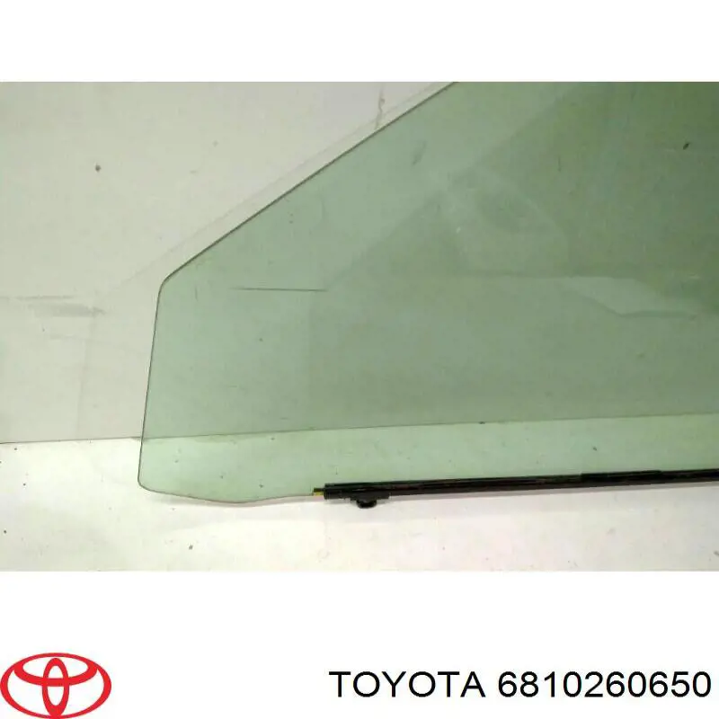 6810260650 Toyota luna de puerta delantera izquierda