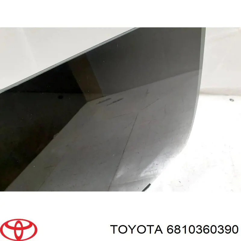 6810360390 Toyota luna de puerta trasera derecha