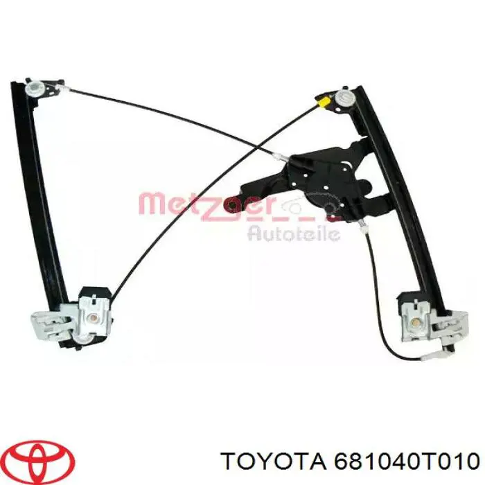 681040T010 Toyota luna de puerta trasera izquierda