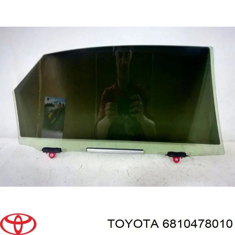 6810478010 Toyota luna de puerta trasera izquierda