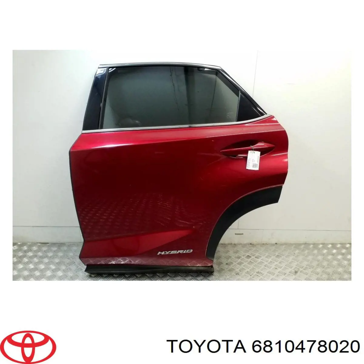 6810478020 Toyota luna de puerta trasera izquierda