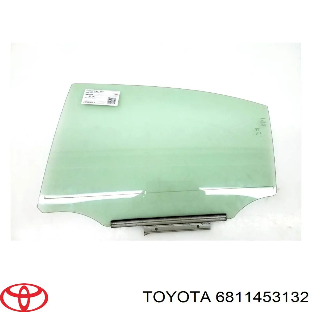 6811453132 Toyota luna de puerta trasera izquierda