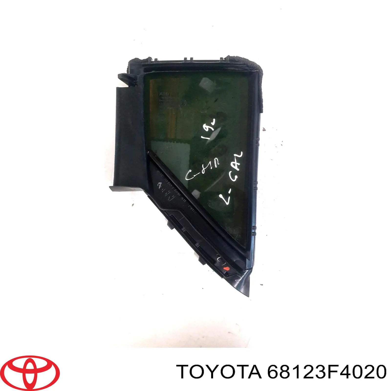 Ventanilla lateral de la puerta trasera derecha Toyota C-HR (X10)