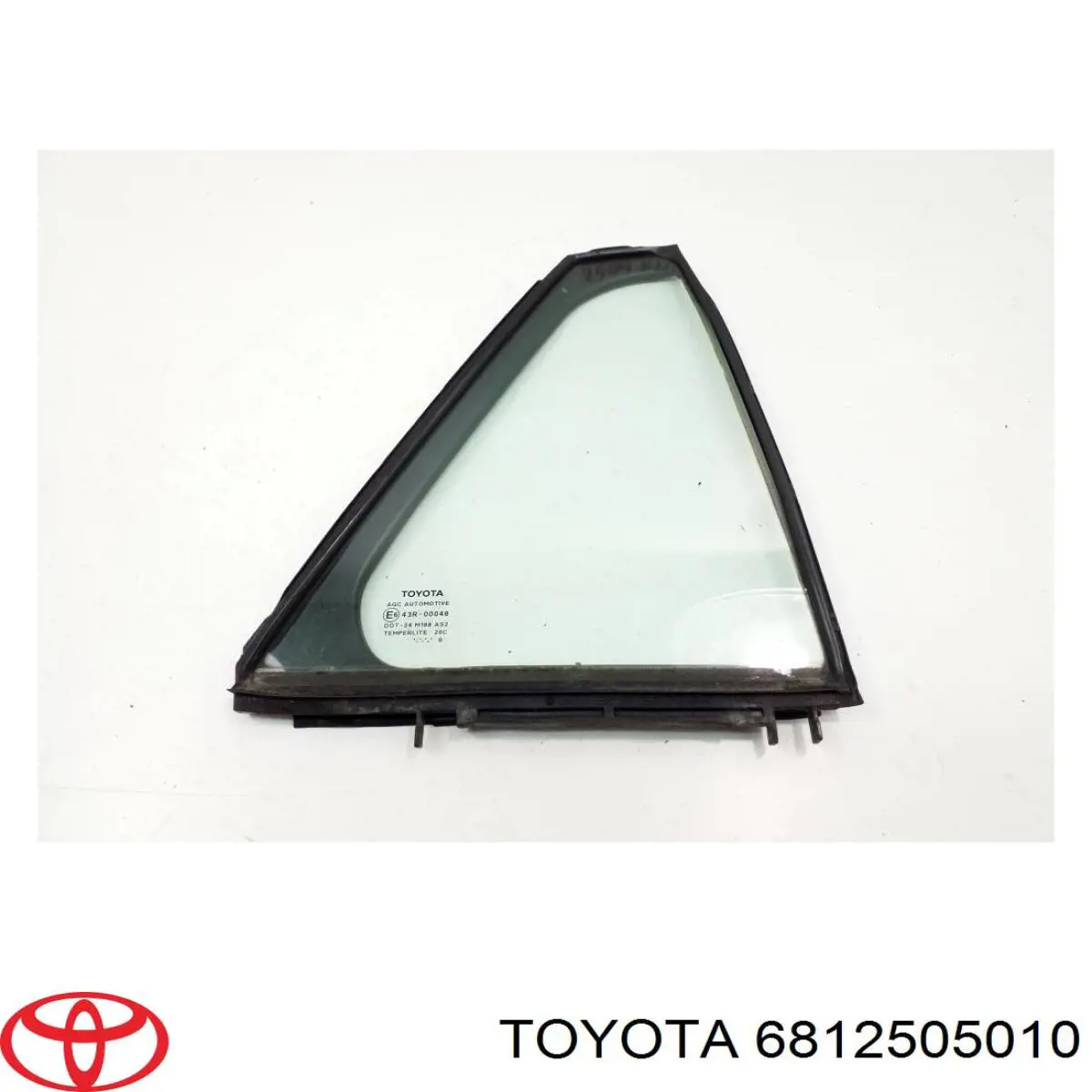 6812505010 Toyota ventana de vidrio puerta delantera derecha