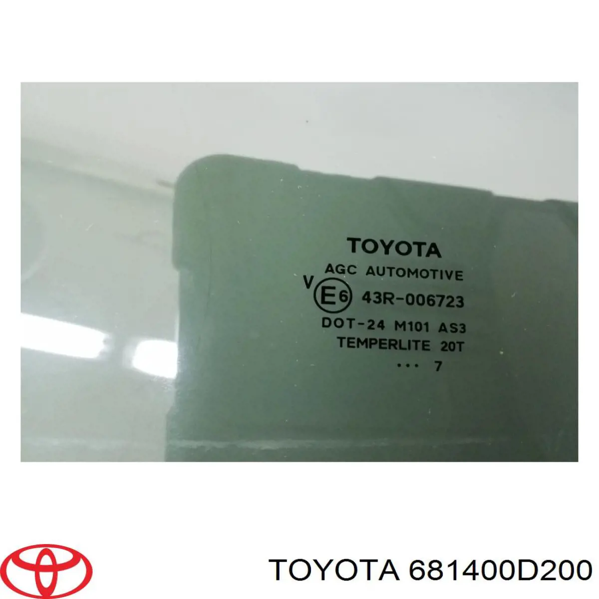 Cristal de puerta trasera izquierda Toyota 681400D200 precio, desde 78,41 EUR