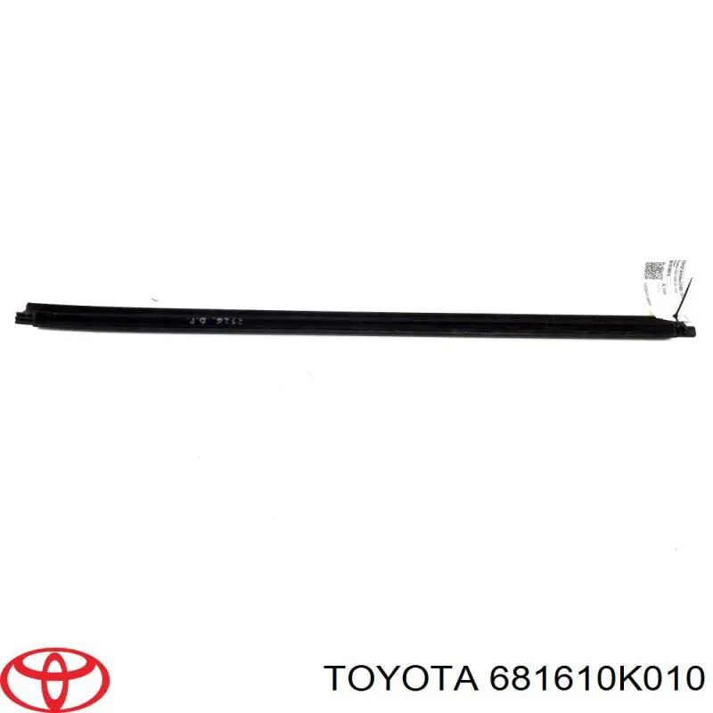 681610K010 Toyota lameluna de puerta trasera derecha exterior