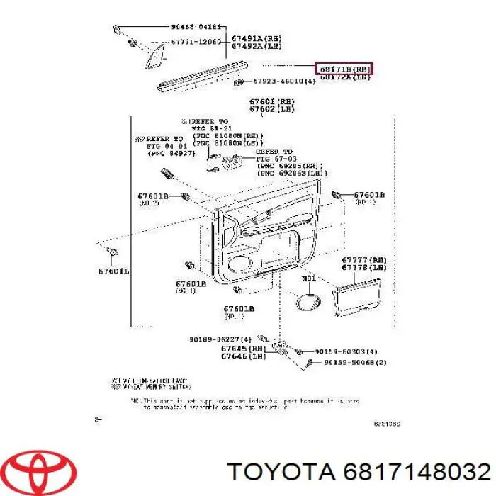 6817148032 Toyota