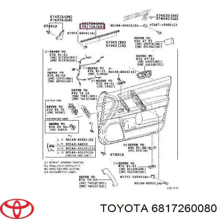 6817260080 Toyota