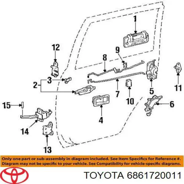  Toyota 6861720011 precio, desde 5,72 EUR