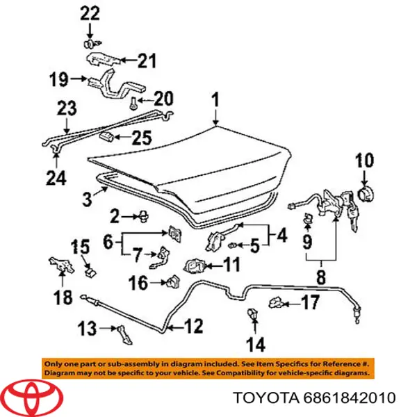  Toyota 6861842010 precio, desde 8,40 EUR