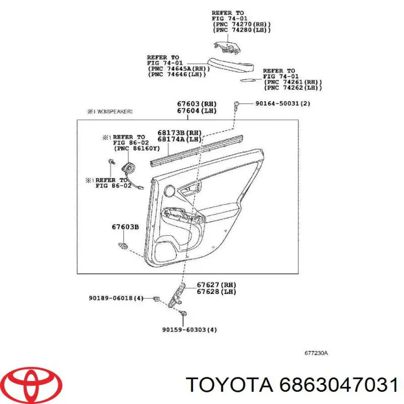 6863047031 Toyota