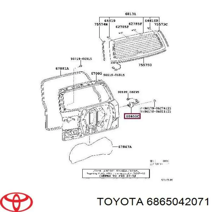 6865042071 Toyota