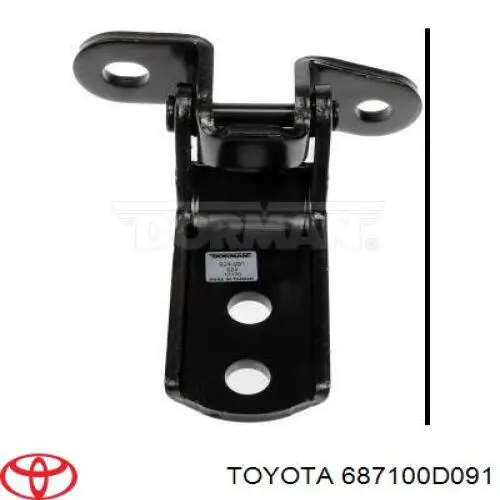 687100D091 Toyota bisagra de puerta delantera derecha