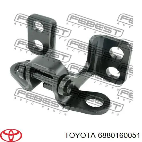 6880160051 Toyota bisagra de puerta de batientes trasera izquierda inferior