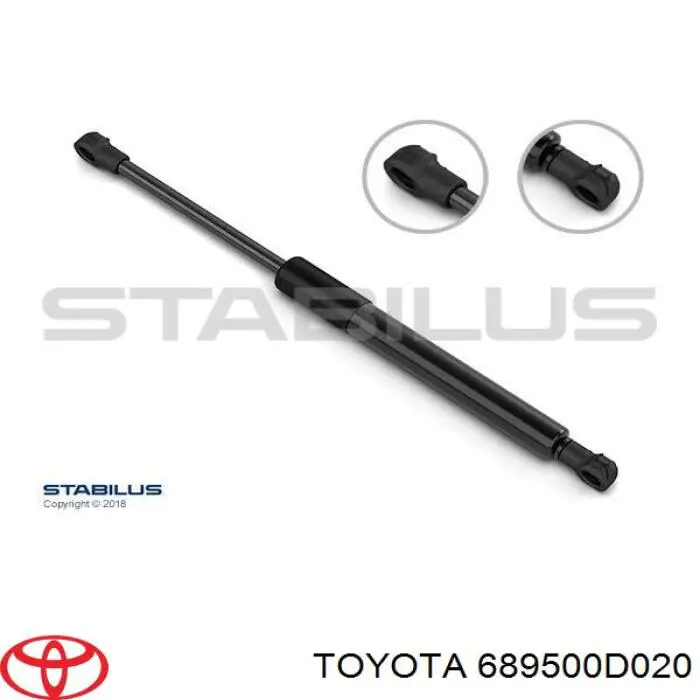 Comprar 689500D020 Toyota Amortiguador de puerta trasera