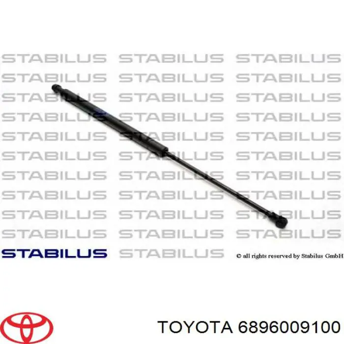 6896009100 Toyota amortiguador de maletero