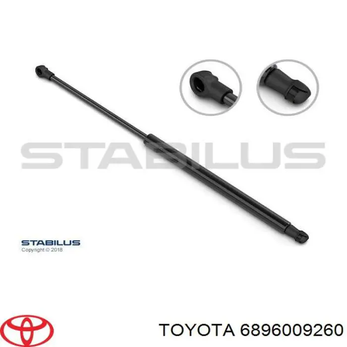Comprar 6896009260 Toyota Amortiguador de puerta trasera