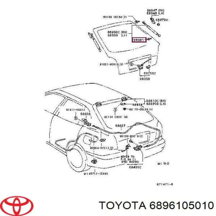 6896105010 Toyota 