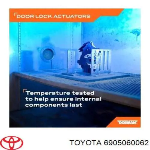 6905060062 Toyota cerradura de puerta trasera derecha