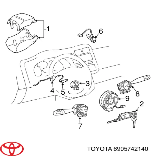 Comprar Bombín de cerradura de encendido Toyota RAV4 II XA2