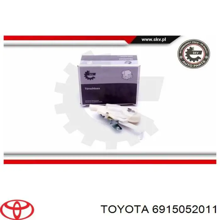 Elemento de regulación, cierre centralizado, puerta de maletero para Toyota Yaris (P10)