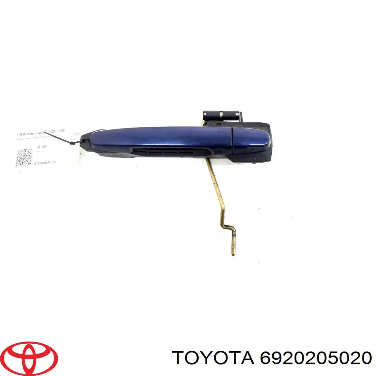 Soporte de manija exterior de puerta delantera izquierda 6920205020 Toyota