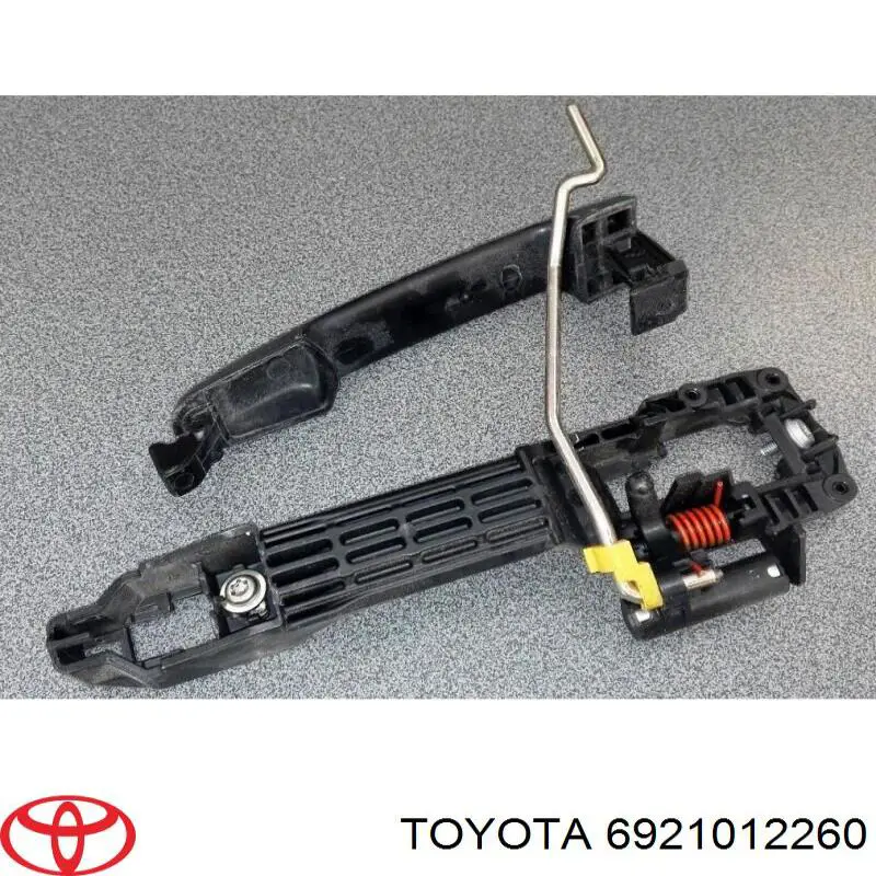 Manija exterior derecha de puerta trasera 6921012260 Toyota