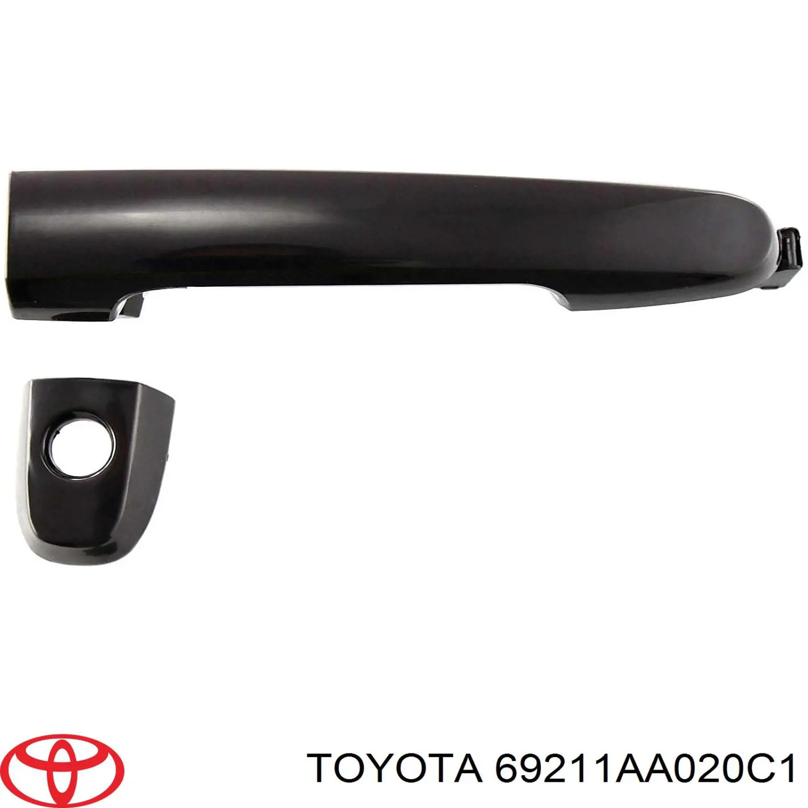 69211AA020C1 Toyota tirador de puerta exterior delantero