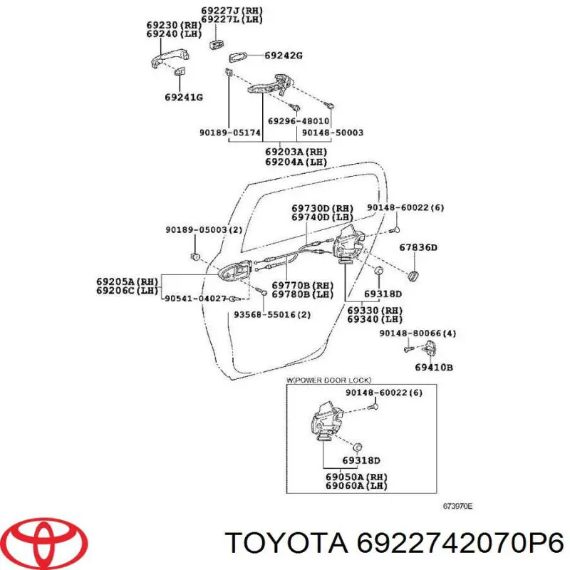 6922742070P6 Toyota