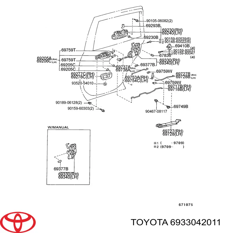 6933042011 Toyota