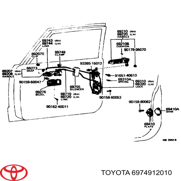 6974912010 Toyota