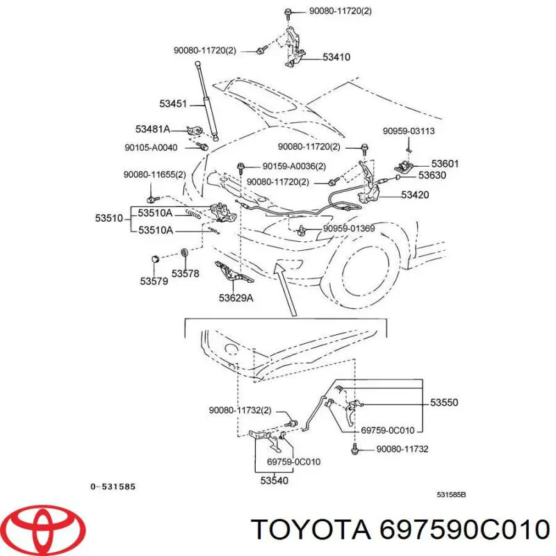 697590C010 Toyota