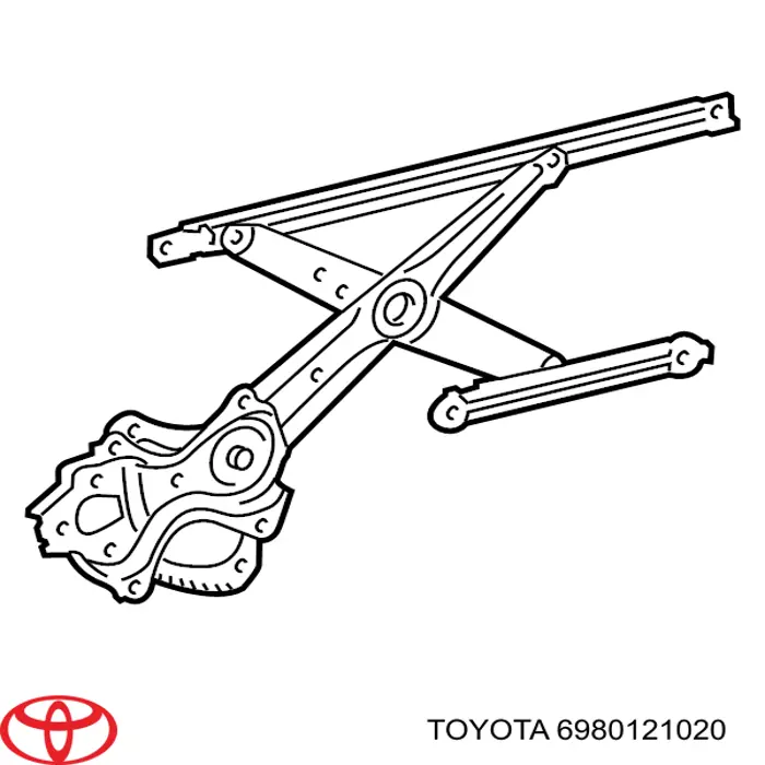 Mecanismo de elevalunas, puerta delantera derecha para Toyota Prius (ZVW5)