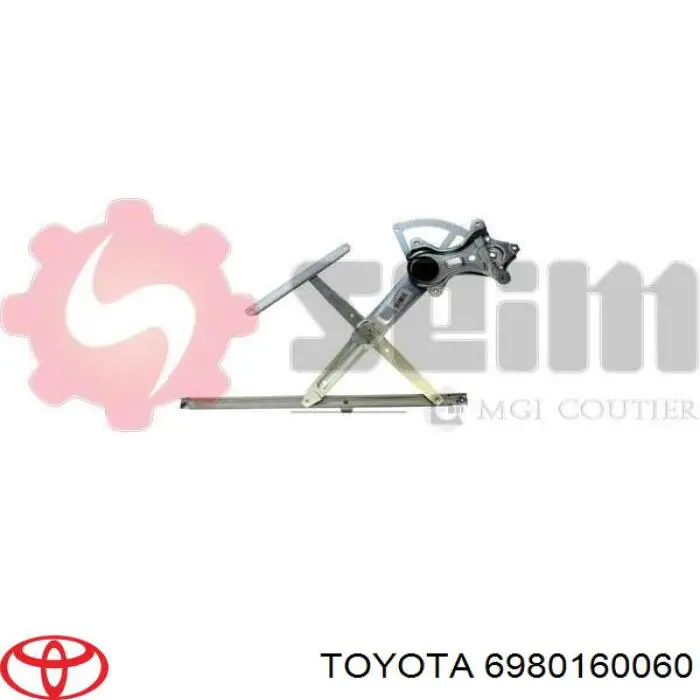 Mecanismo de elevalunas, puerta delantera derecha Toyota Land Cruiser 90 (J9)