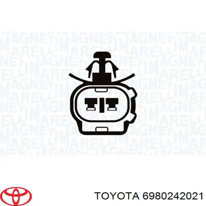 6980242021 Toyota mecanismo de elevalunas, puerta delantera izquierda