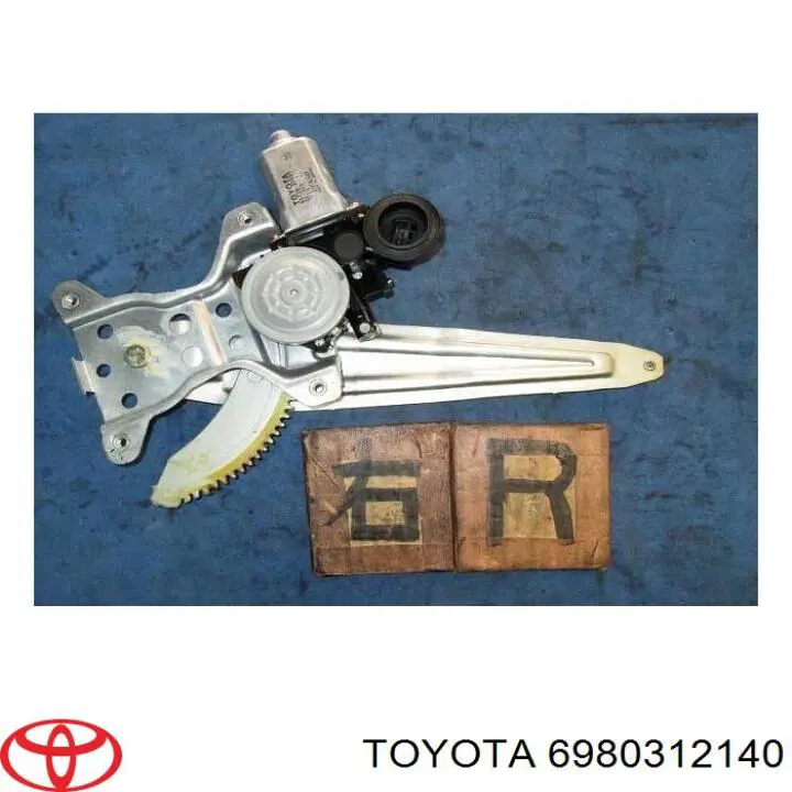 6980312140 Toyota mecanismo de elevalunas, puerta trasera derecha