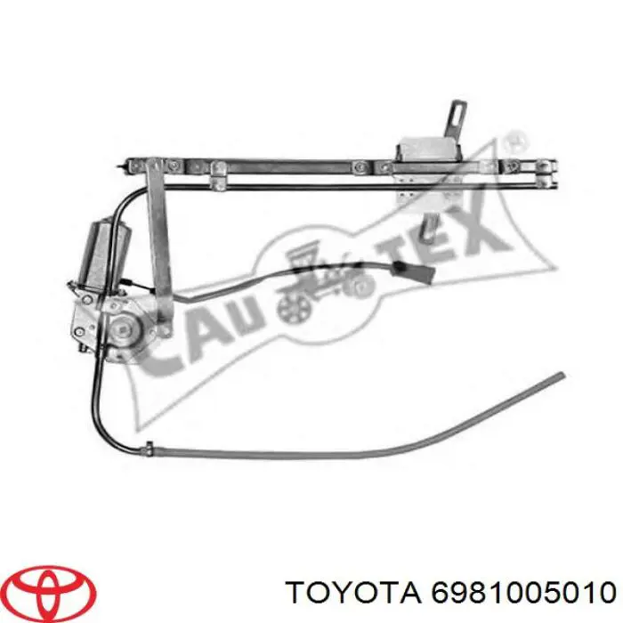 6981005010 Toyota mecanismo de elevalunas, puerta delantera derecha