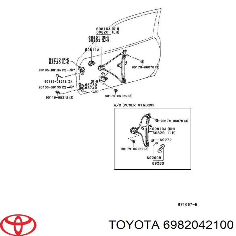 6982042100 Toyota