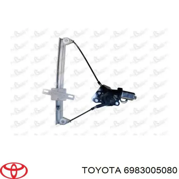 Mecanismo alzacristales, puerta trasera derecha para Toyota Avensis (T22)