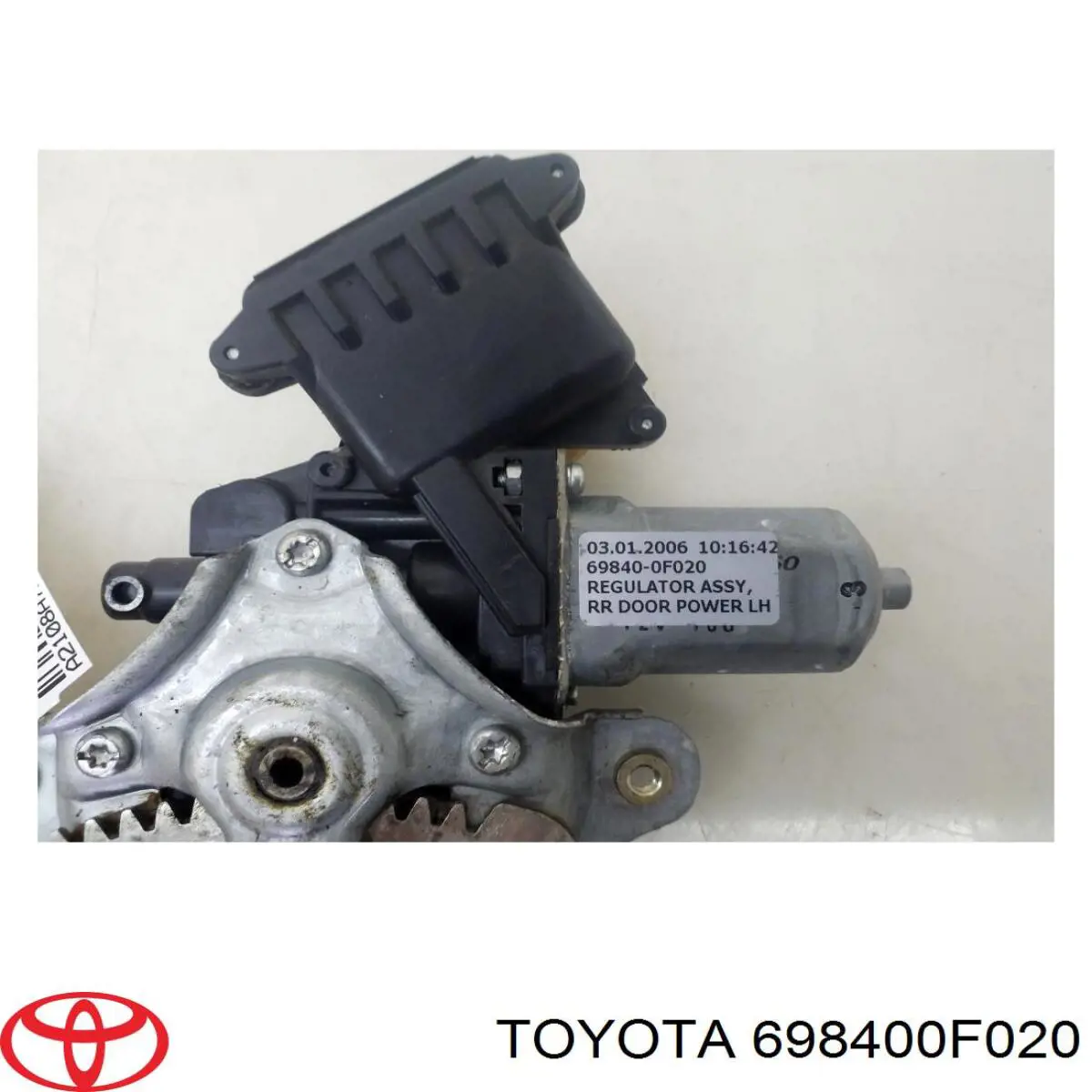 698400F020 Toyota Mecanismo de elevalunas de la puerta trasera izquierda