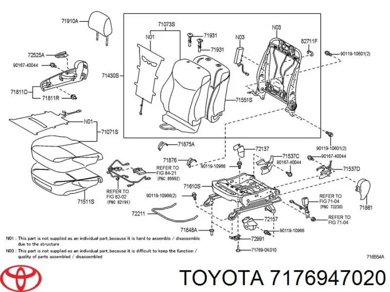 7176947020 Toyota