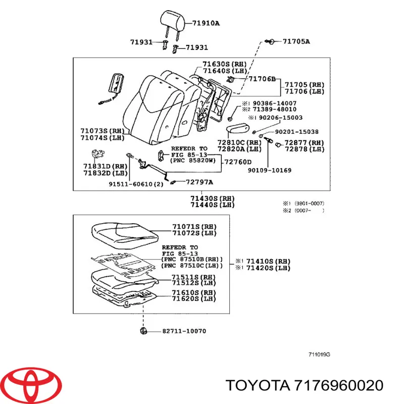 7176960020 Toyota