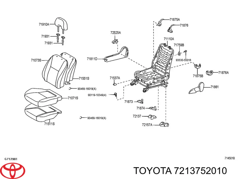 7213752010 Toyota