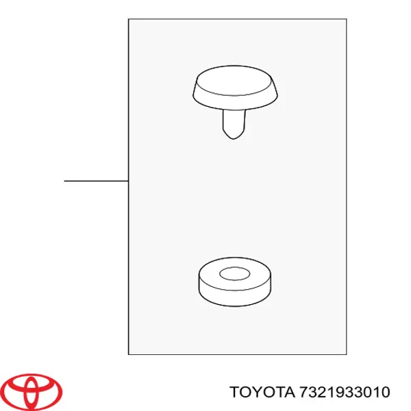 Tope (clip) de un cinturón de seguridad Toyota C-HR X10