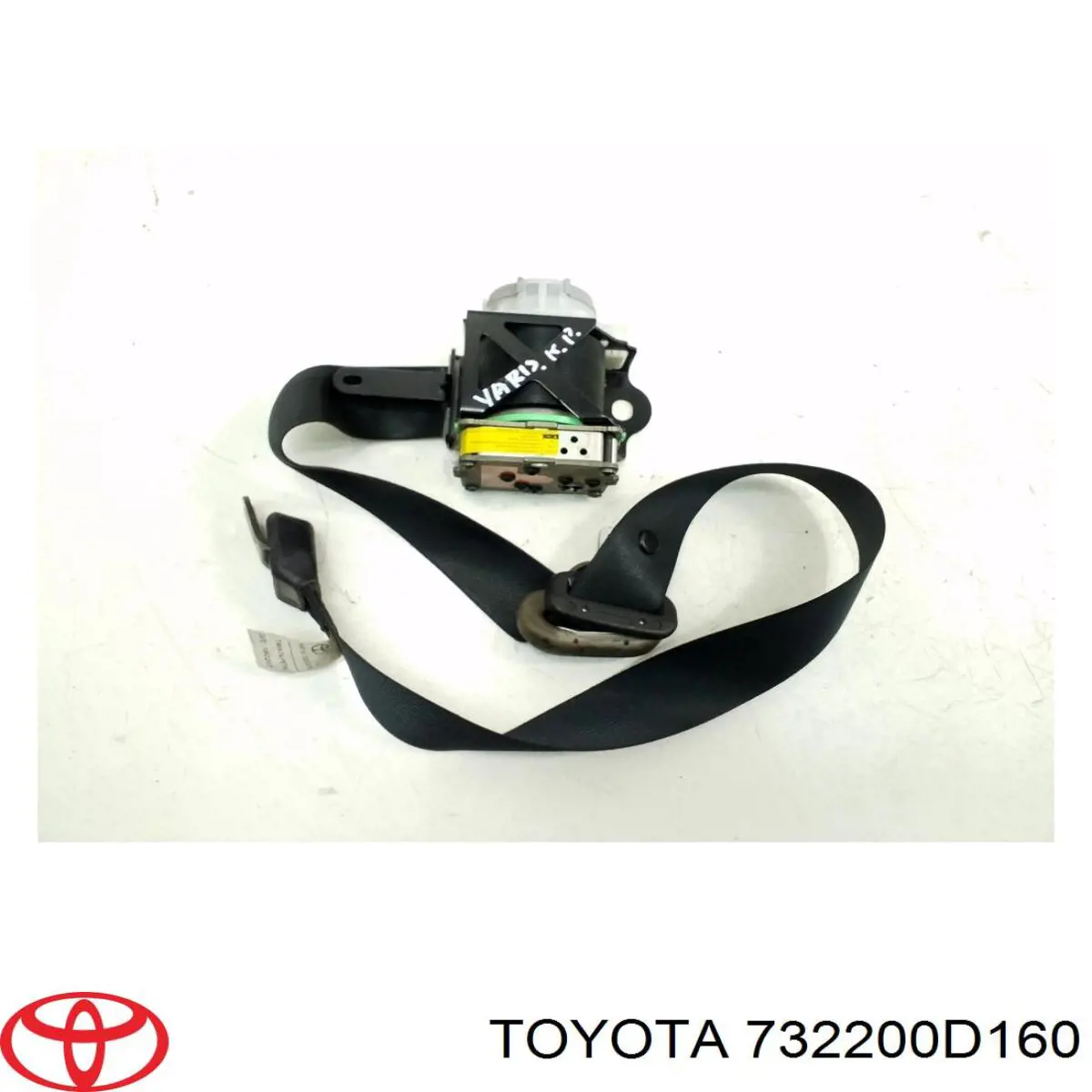 Cinturón de seguridad delantero izquierdo 732200D160 Toyota