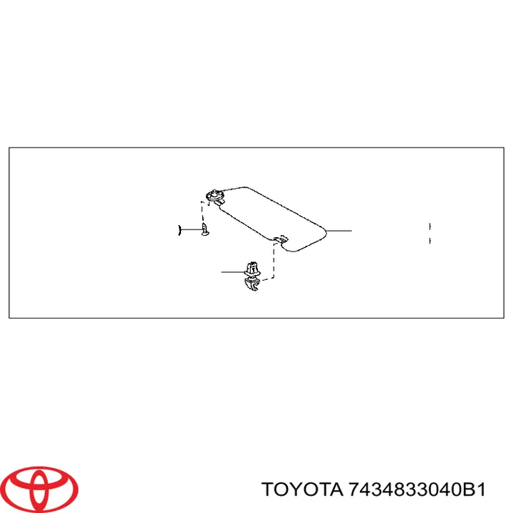 Retenedor de visera para Toyota Land Cruiser (J12)