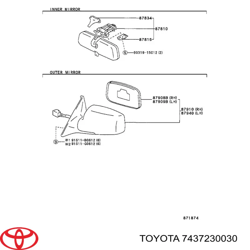 7437230030 Toyota