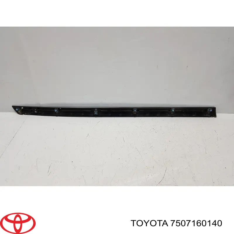 7507160140 Toyota moldura de la puerta delantera derecha