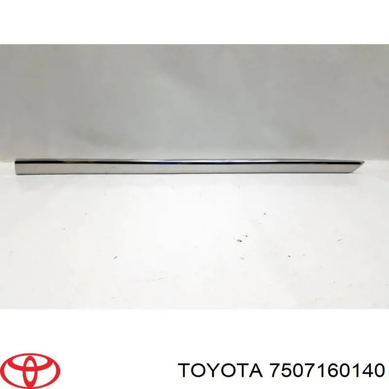 Moldura de puerta delantera derecha Toyota 7507160140 precio, desde 163,00 EUR